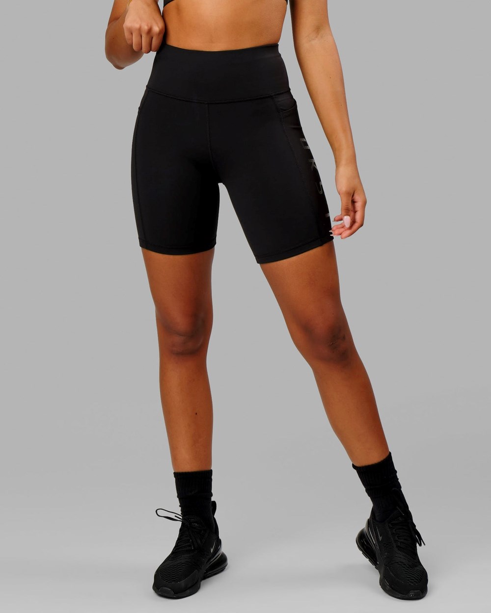 Black / Black LSKD Rep Mid-Length Bike Short | UG3251604